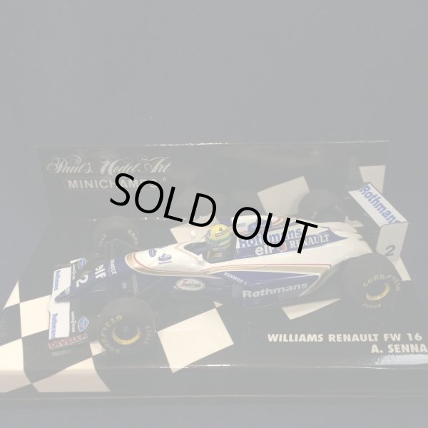 画像1: カンドハンド品●PMA1/43 WILLIAMS RENAULT FW16 (A.セナ） ※白文字台紙