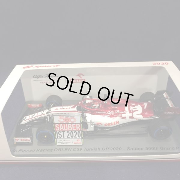 画像1: セカンドハンド品●SPARK 1/43 ALFA ROMEO C39 TURKISH GP 2020 SAUBER 500th GP (K.ライコネン）#7