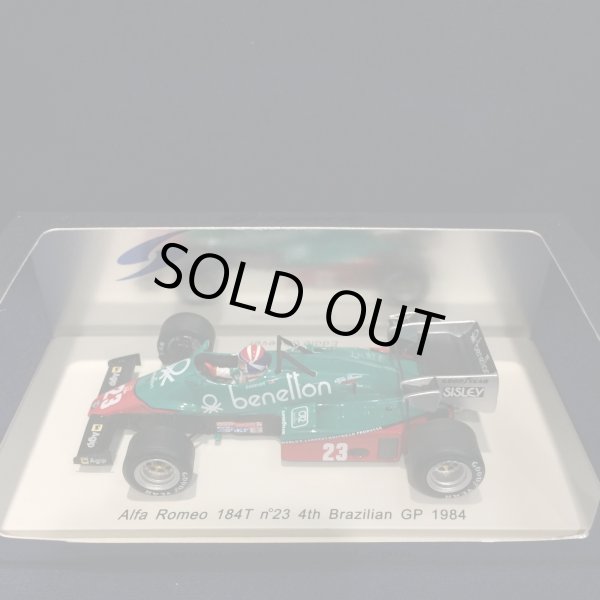 画像1: セカンドハンド品●SPARK1/43 ALFA ROMEO 184T 4th BRAZILIAN GP 1984 (E.チーバー）#23