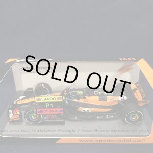 画像: 新品正規荷品●SPARK1/43 McLAREN MCL39 WINNER MONACO GP 2025 (L.ノリス）#4