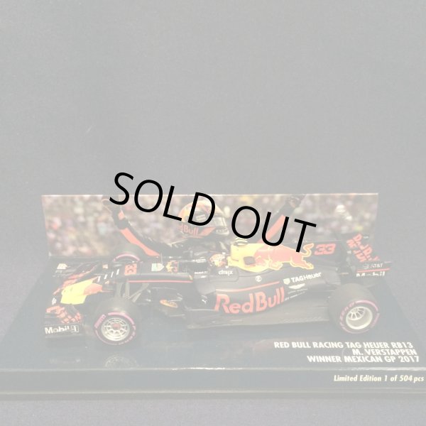 画像1: セカンドハンド品●PMA1/43 RED BULL TAG HEUER RB13 WINNER MEXICAN GP 2017 (M.フェルスタッペン）#33