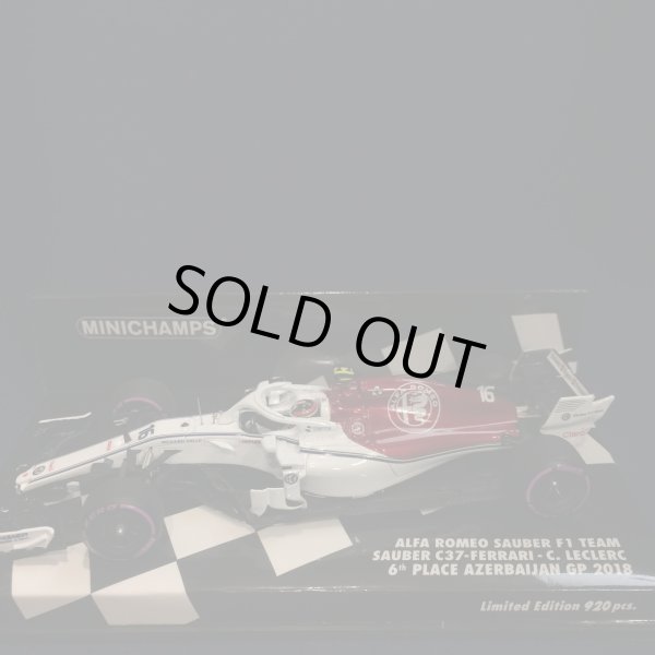 画像1: セカンドハンド品●PMA1/43 ALFA ROMEO C37 6th PLACE AZERBAIJAN GP 2018 (C.ルクレール）#16