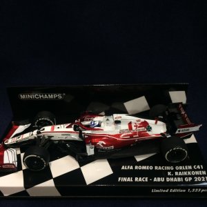 画像: セカンドハンド品●PMA1/43 ALFA ROMEO C41 FINAL RACE ABU DHABI GP 2021 (K.ライコネン)#7