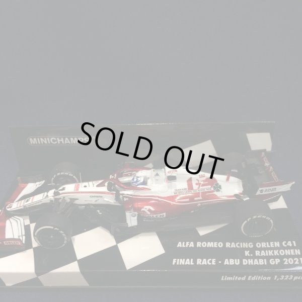 画像1: セカンドハンド品●PMA1/43 ALFA ROMEO C41 FINAL RACE ABU DHABI GP 2021 (K.ライコネン）#7