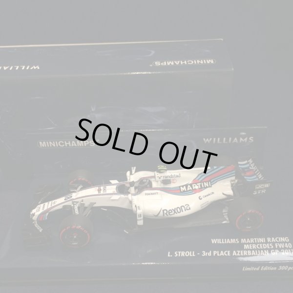 画像1: セカンドハンド品●PMA1/43 WILLIAMS MERCEDES FW40 3rd PLACE AZERBAIJAN GP 2017 (L.ストロール）#18