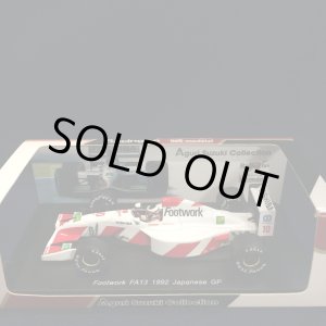 画像: セカンドハンド品●Racing on別注●SPARK 1/43 FOOTWORK FA13 JAPANESE GP 1992 (鈴木亜久里)#10