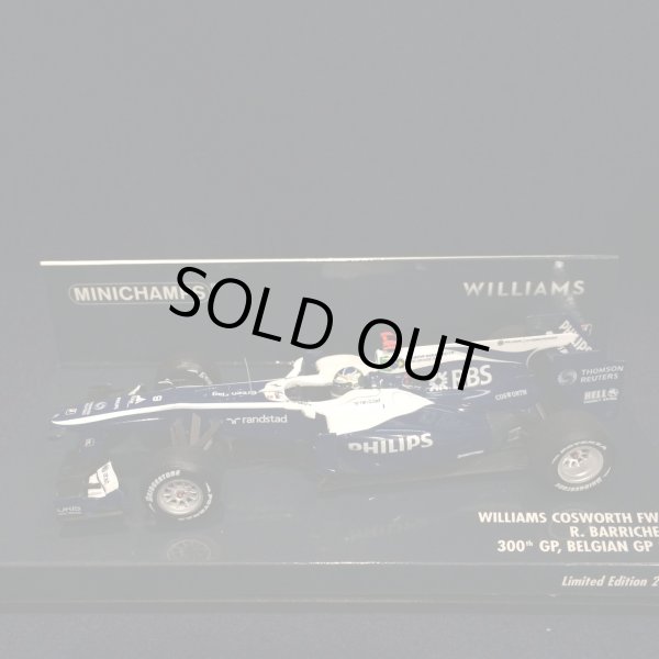 画像1: セカンドハンド品●PMA1/43 WILLIAMS COSWORTH FW32 300th GP BELGIAN GP (R.バリチェロ）2010 #9