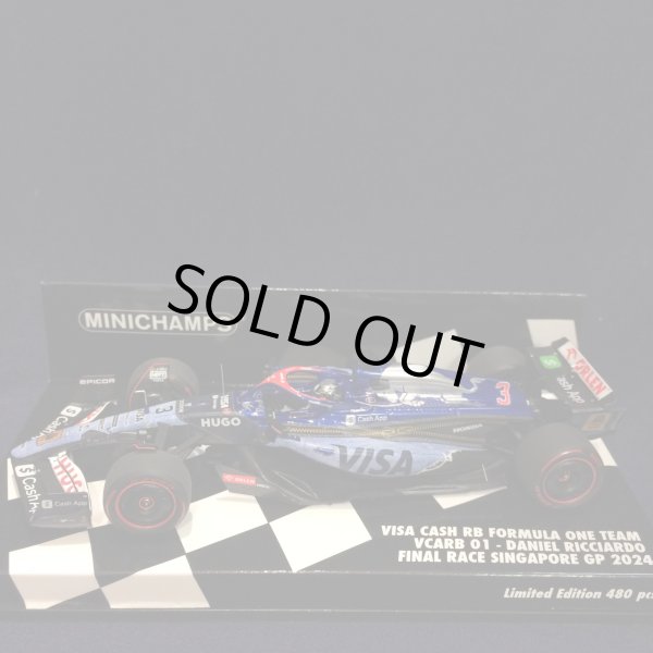 画像1: 新品正規入荷品●PMA 1/43 VISA CASH RB VCARB 01 FINAL RACE SINGAPORE GP 2024 (D.リカルド）#3