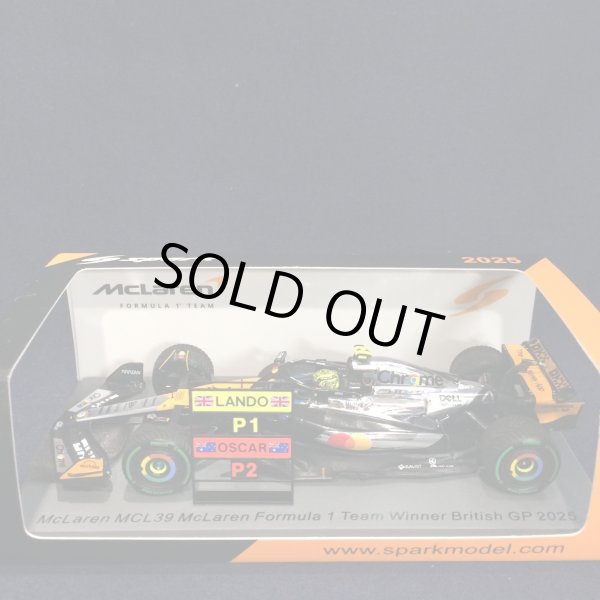 画像1: 新品正規荷品●SPARK1/43 McLAREN MCL39 WINNER BRITISH GP 2025 (L.ノリス）#4