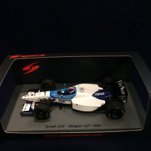 画像: 新品正規荷品●SPARK1/43 TYRRELL 024 BELGIAN GP 1996 (片山右京）#18