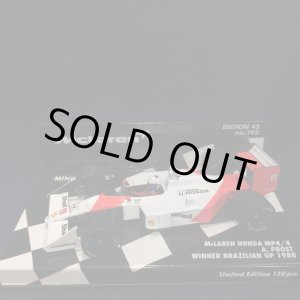 画像: セカンドハンド品●PMA 1/43 McLAREN HONDA MP4/4 WINNER BRAZILIAN GP 1988 (A.プロスト)#11 ※専用たばこデカール付き※