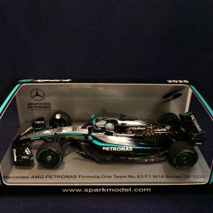 画像: 新品正規荷品●SPARK1/43 MERCEDES-AMG PETRONAS W16 BRITISH GP 2025 (G.ラッセル）#63
