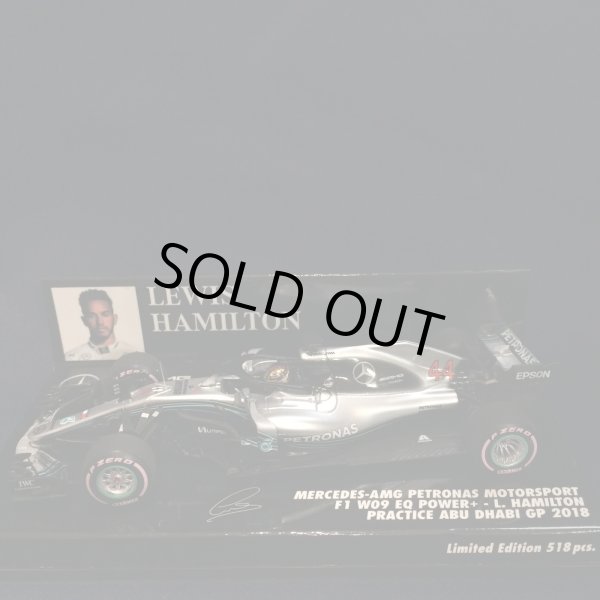 画像1: セカンドハンド品●PMA 1/43 MERCEDES-AMG W09 PRACTICE ABU DHABI GP 2018 (L.ハミルトン）※希少フロントノーズカーナンバー１