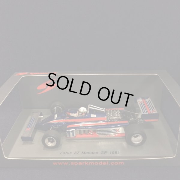 画像1: セカンドハンド品●SPARK 1/43 LOTUS 87 MONACO GP 1981 (E.de.アンジェリス）#11