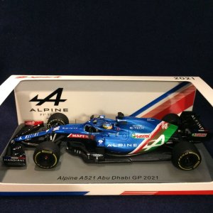 画像: セカンドハンド品●SPARK1/43 ALPINE A521 ABU DHABI GP 2021(F.アロンソ)#14