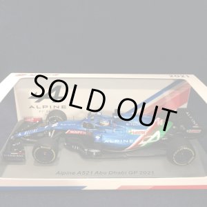 画像: セカンドハンド品●SPARK1/43 ALPINE A521 ABU DHABI GP 2021(F.アロンソ)#14