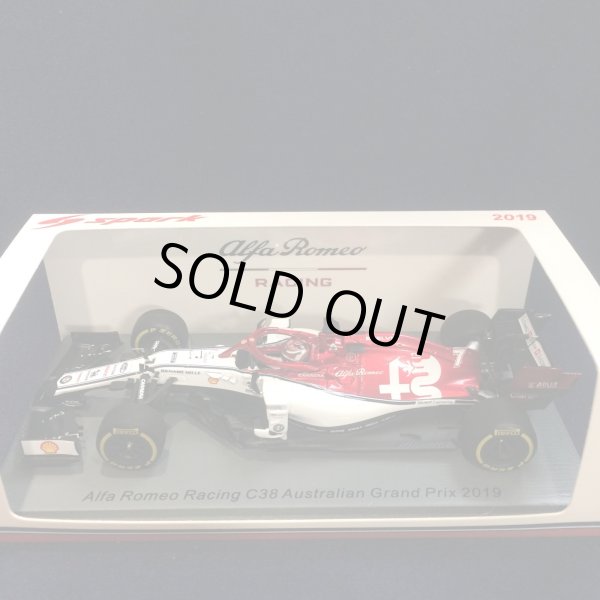 画像1: セカンドハンド品●SPARK1/43 ALFA ROMEO C38 AUSTRALIAN GP 2019 （K.ライコネン）#7