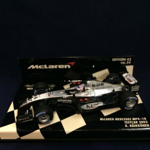 画像: セカンドハンド品●PMA1/43 McLAREN MERCEDES MP4-18 TESTCAR 2003 (K.ライコネン)