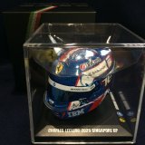 画像: 新品正規入荷品●LOOKSMART 1/5 FERRARI SINGAPORE GP 2025 (C.ルクレール）ミニヘルメット