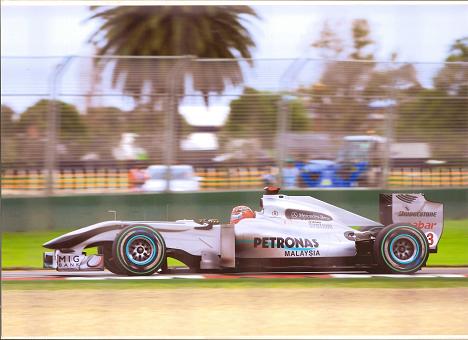 画像1: 2010年　オーストラリアGP A4サイズ　マシン　フォト　Mercedes　 (M.シューマッハ）