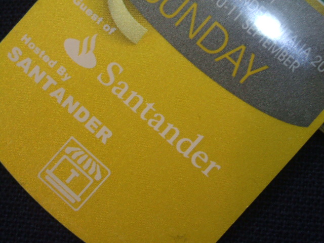 画像: 希少●配布時元箱入り● 2011 イタリアグランプリ使用済み　パドッククラブパス　（配給先Santander) SUNDAY