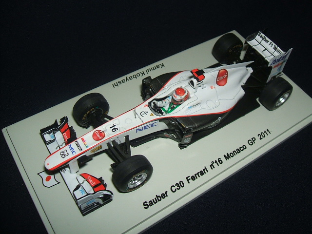 画像: 新品正規入荷品●SPARK1/43 SAUBER C30 FERRARI MONACO GP 2011 (小林可夢偉) #16