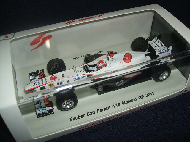 画像: 新品正規入荷品●SPARK1/43 SAUBER C30 FERRARI MONACO GP 2011 (小林可夢偉) #16