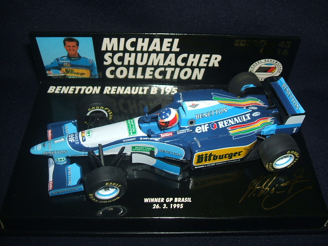 画像1: セカンドハンド品◎PMA1/43 BENETTON RENAULT B195 BRASIL GP 1995 (M.シューマッハ）