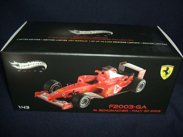 画像: 新品正規入荷品●マテル/43 FERRARI WORLD CHAMPIONSHIP COLLECTION F2003-GA  ITALY GP (M.シューマッハ）