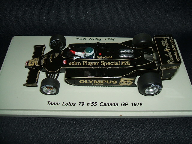 画像: 再入荷●新品正規入荷品●SPARK1/43 PlanexCollection Lotus 79 1978 Canada GP1978 ( J.P.JARIER ) #55　(ＪＰＳ仕様）