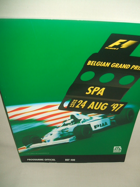 画像1: セカンドハンド品●1997 F1世界選手権 ベルギーGP公式プログラム　(状態：特Ａ） 
