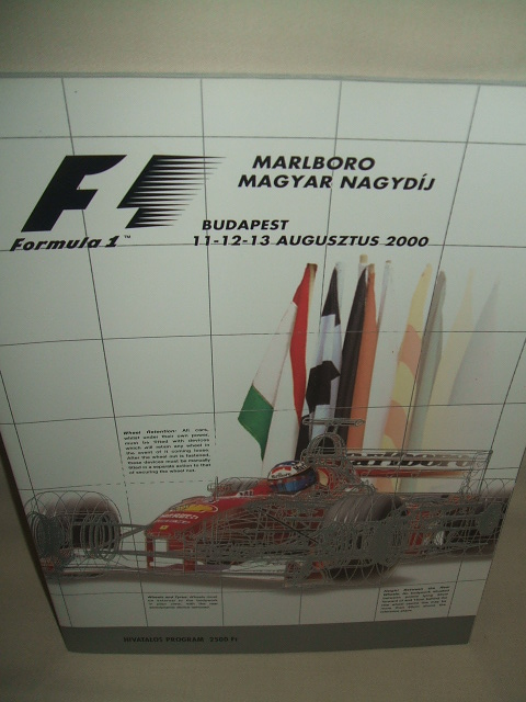 画像1: セカンドハンド品●2000 F1世界選手権 ハンガリーGP公式プログラム　(状態：特Ａ） 