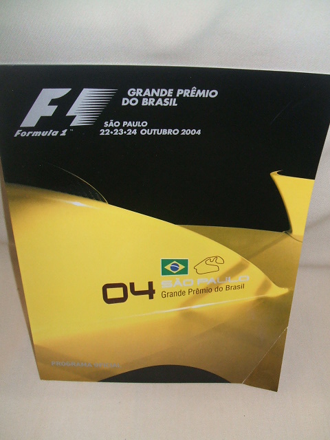 画像1: セカンドハンド品●2004 F1世界選手権　ブラジルＧＰ公式プログラム　(状態：Ｃ）