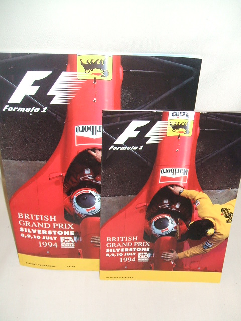 画像1: セカンドハンド品●1994 F1世界選手権 イギリスＧＰ公式プログラム　(状態：Ａ）　小雑誌付
