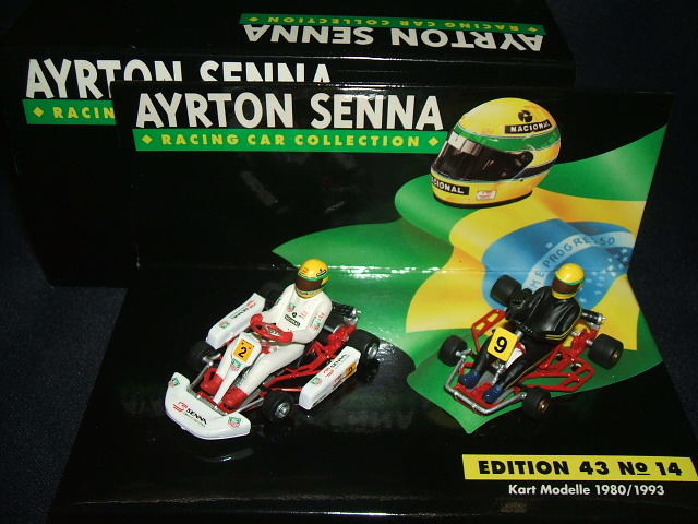 画像1: セカンドハンド品●PMA1/43 SENNA COLLECTION No14 KART MODELLE  (A.セナ） 1980/1993