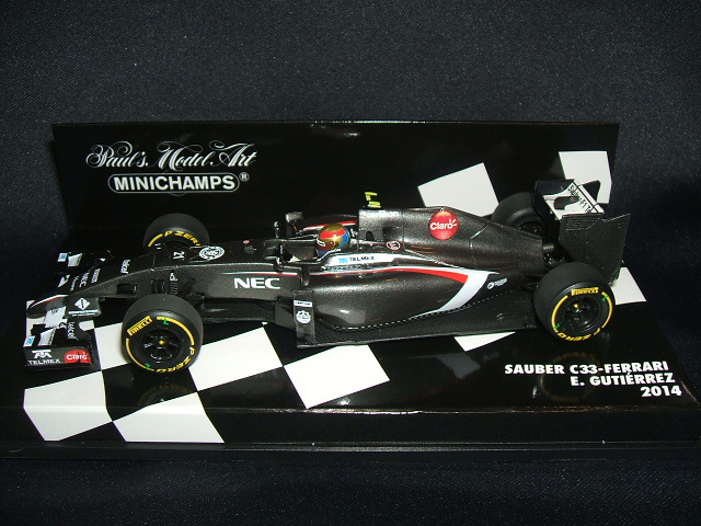 画像1: 新品正規入荷品●新シリーズ：レジン製●PMA1/43 SAUBER FERRARI C33 (E.GUTIERREZ) 2014