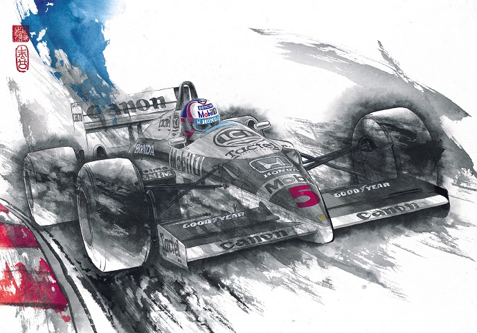 画像1: 墨ぐらんぷりコレクションシリーズNo2 WILLIAMS FW11 (垂井ひろし氏作）