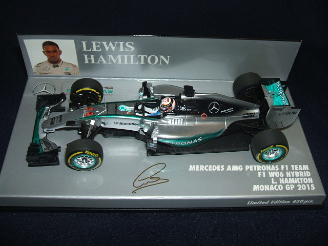 画像1: 新品正規入荷品●PMA1/43 MERCEDES AMG PETRONAS W06 MONACO GP 2015 (L.ハミルトン）