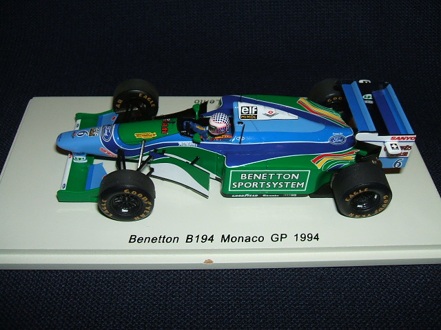 画像1: 新品正規入荷品●SPARK 1/43 BENETTON B194 MONACO GP 1994 (J.J.LEHTO) #6