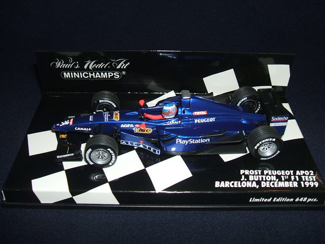 画像1: 新品正規入荷品●PMA1/43 PROST PEUGEOT AP02 BARCELONA F1 1st TEST 1999 (J.バトン）