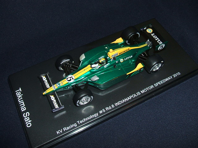 画像: 新品正規入荷品●GREENLIGHT 1/43 KV RACING TECHNOLOGY  Rd.6  Indianapolis500  (佐藤琢磨） 2010