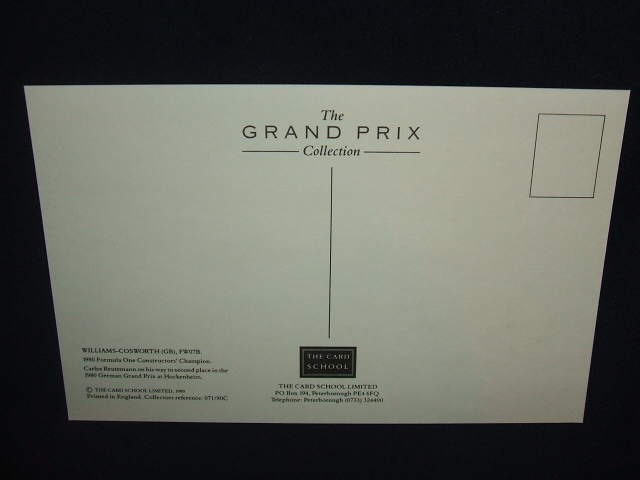画像: The Grand Prix Collection WILLIAMS FW07B