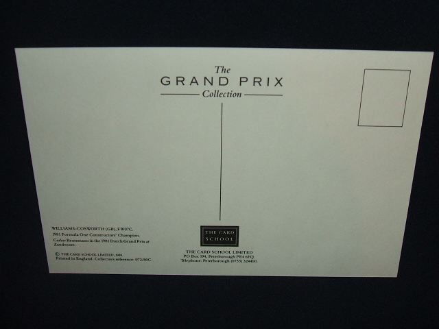 画像: The Grand Prix Collection WILLIAMS FW07C