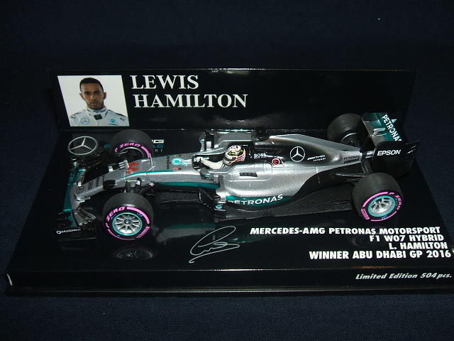 画像1: 新品正規入荷品●PMA1/43 MERCEDES AMG PETRONAS W07 WINNER ABU DHABI GP 2016 (L.ハミルトン）