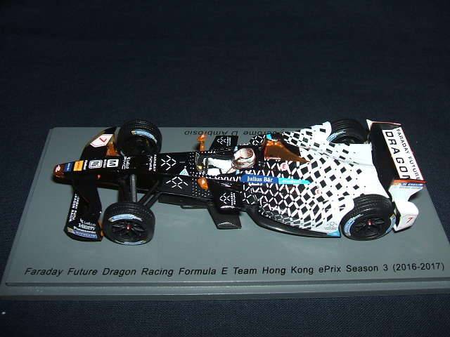 画像1: 50％OFF●新品正規入荷品●SPARK 1/43 FORMULA Eシリーズ FARADAY FUTURE DRAGON RACING FORMURA E TEAM HONG KONG  EPRIX SEASON 3 (2016-2017) J.ダンブリシオ  #7