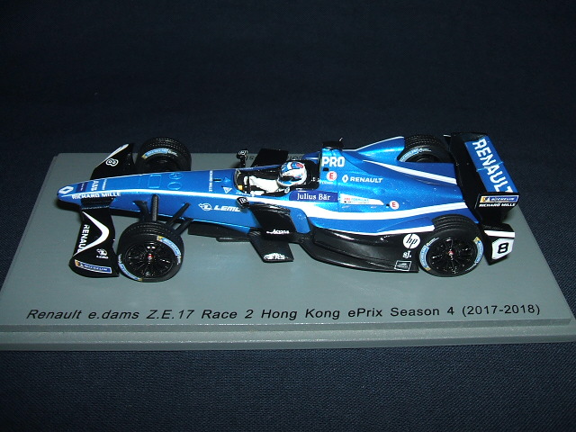 画像1: 50％OFF●新品正規入荷品●SPARK 1/43 RENAULT E.DAMS Z.E.17 RACE2 HONG KONG EPRIX SEASON 4 (2017〜2018) (N.プロスト）