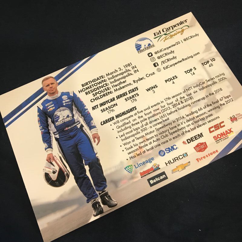 画像: 2019 INDY ED CARPENTER ドライバーカード