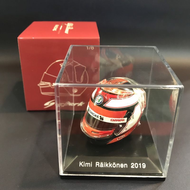 画像1: 新品正規入荷品●SPARK 1/8 ALFA ROMEO 2019 ミニチュアヘルメット (K.ライコネン）