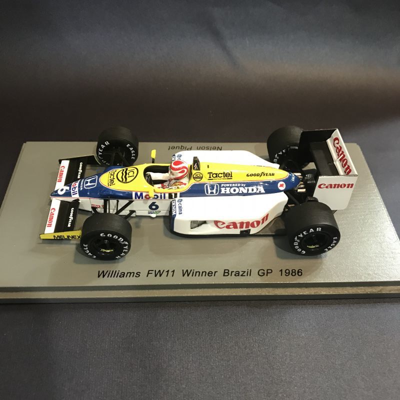 画像1: 新品正規入荷品●SPARK1/43 WILLIAMS FW11 WINNER BRAZIL GP 1986 (N.ピケ）#6