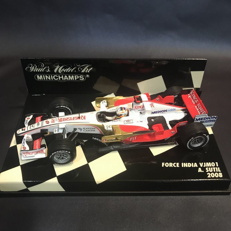 画像1: セカンドハンド品●PMA 1/43 FORCE INDIA VJM01 （A.スーティル） 2008